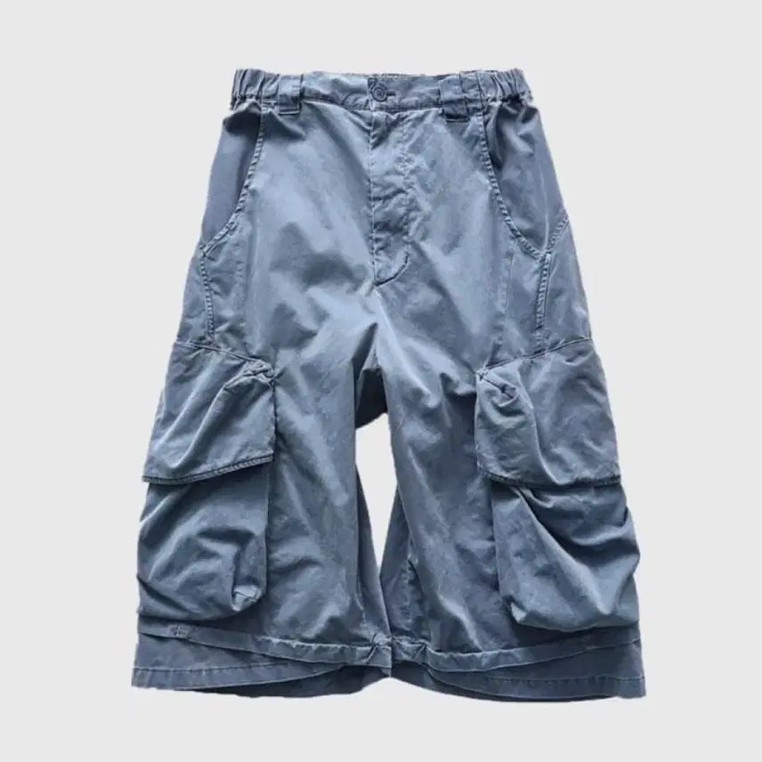 [BUNJANG] 999humanity Bermuda Pants Indigo Size 1 / 999휴머니티 버뮤다 팬츠 인디고 1사이즈