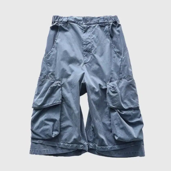 [BUNJANG] 999humanity Bermuda Pants Indigo Size 1 / 999휴머니티 버뮤다 팬츠 인디고 1사이즈
