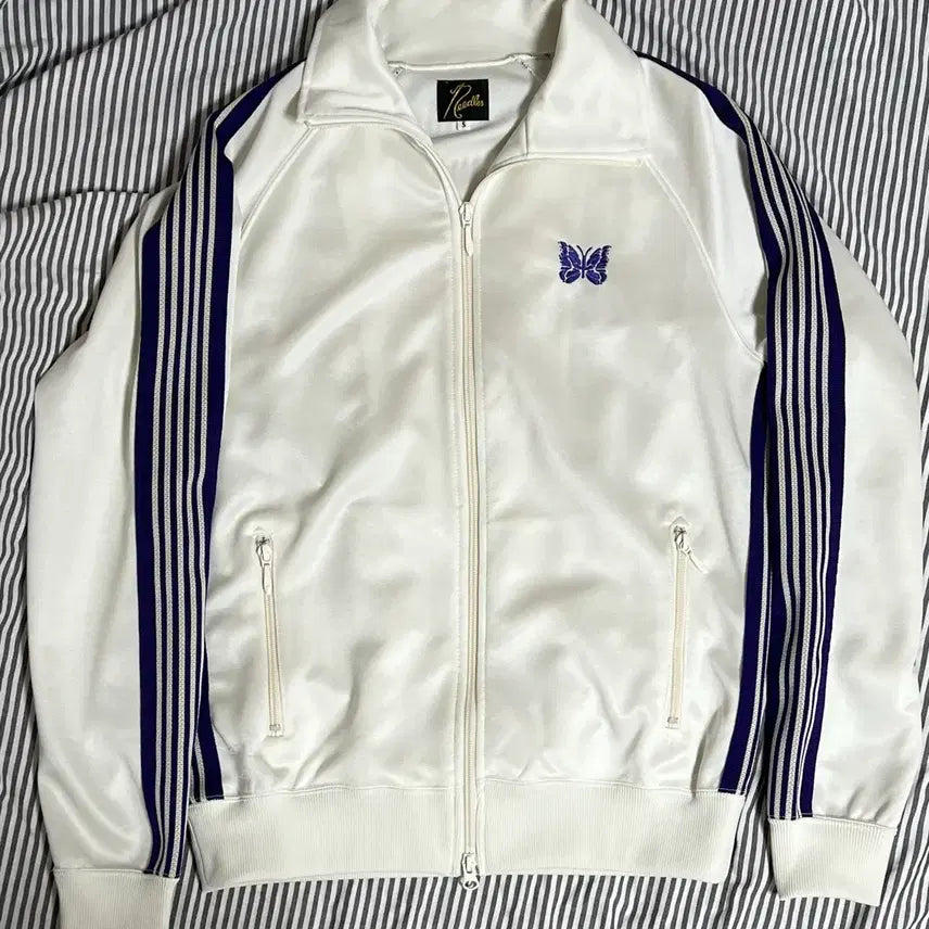[BUNJANG] Needles Track Jacket Poly Smooth Ice White / 니들스 트랙 자켓 폴리 스무스 아이스 화이트