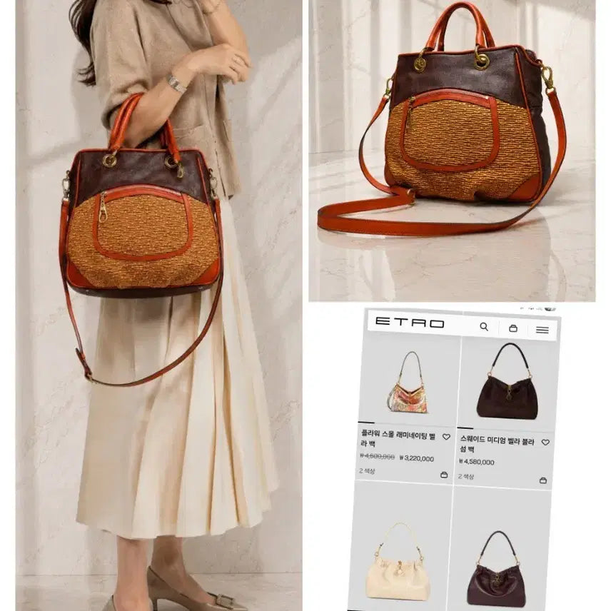 [BUNJANG] ETRO Two-Way Tote & Cross Bag - Mint Condition / (정품) 에트로(ETRO) 투웨이 토트 & 크로스백 / 민트급