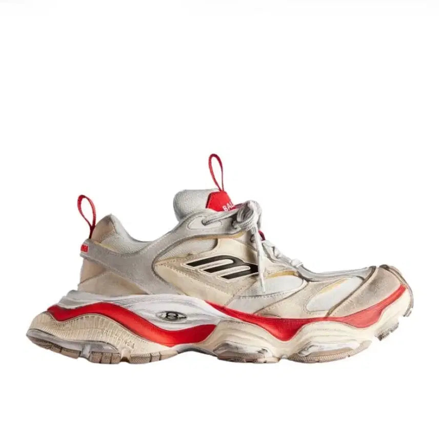 [BUNJANG] Balenciaga Cargo Sneakers Beige Grey Red / [42]발렌시아가 카고 스니커즈 베이지 그레이 레드