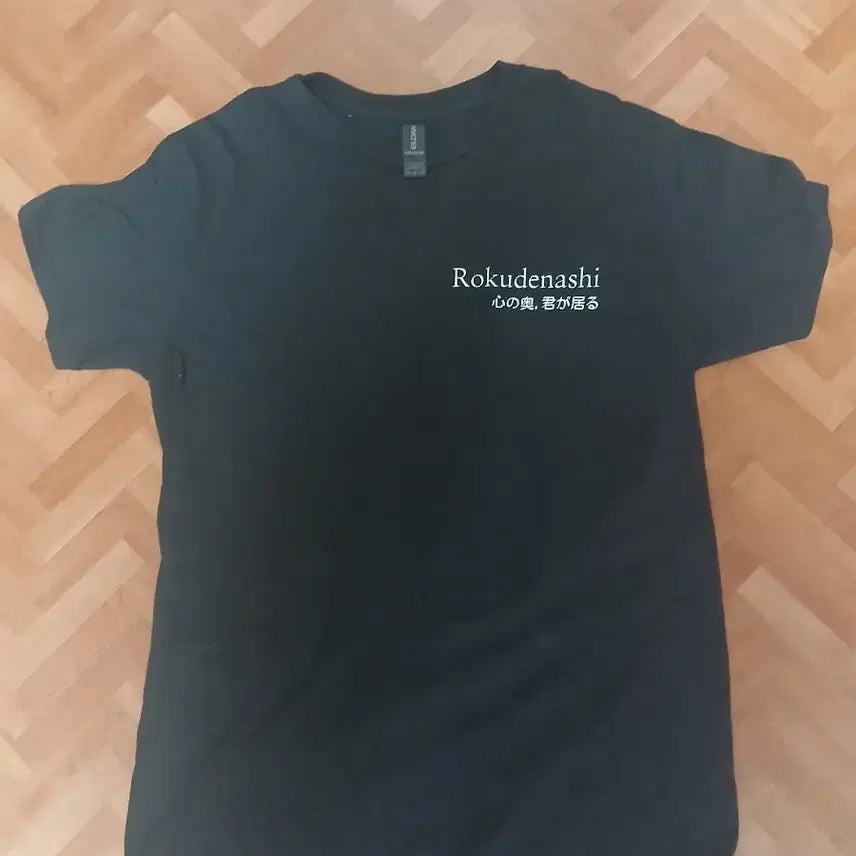 [BUNJANG] Rokudenashi Black Short-Sleeve T-Shirt (Custom Made) / 로쿠데나시 검정색 반팔티(특수 제작)
