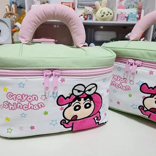 [BUNJANG] Crayon Shin-chan Mint Cosmetic Pouch / (새상품)짱구 파우치 민트색 화장품 파우치