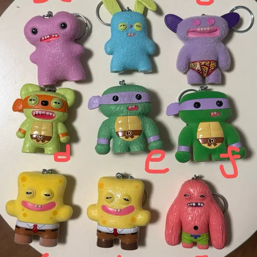 [BUNJANG] Pugler Random Keychain - Spongebob & Patrick (Ultra Rare) / 퍼글러 랜덤키링 뚱이 스폰지밥 울트라레어