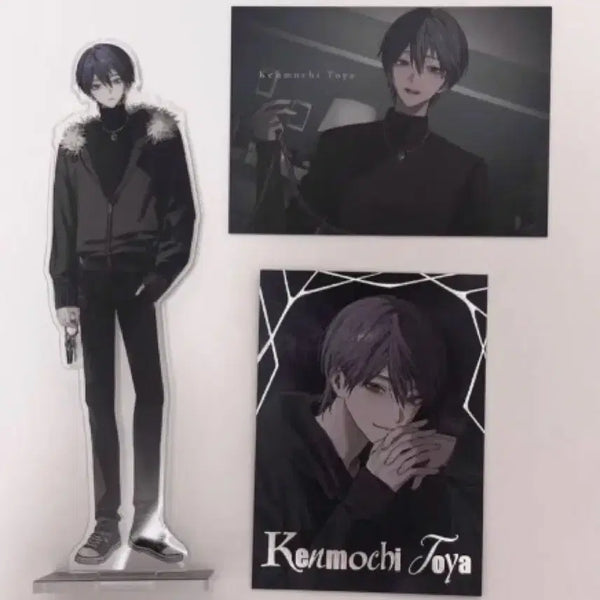 [BUNJANG] NIJISANJI Kenmochi Toya "Sokubaku" Acrylic Stand Cheki Set / 켄모치토우야 속박 아크릴 스탠드 체키 세트 니지산지
