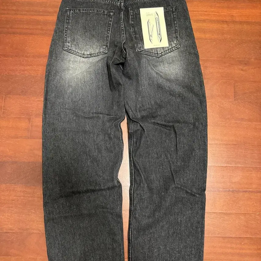 [BUNJANG] Archon Wide Denim Pants Brushed Black / 유니온블루 아콘 데님 30