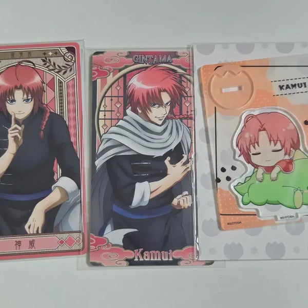 [BUNJANG] Gintama Kamui Acrylic Stand & Photocard Bundle Set / 일괄) 은혼 카무이 아크릴 스탠드 카드 포토카드