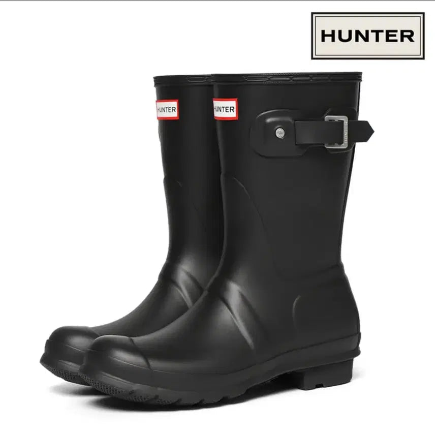 [BUNJANG] Hunter Original Short Rain Boots Black WFS1000RMA-BLK / 헌터 오리지날 숏 레인부츠 블랙 WFS1000RMA-BLK