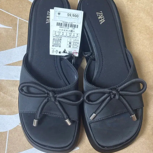 [BUNJANG] ZARA Ribbon Heels / 새상품 자라 신발 자라 리본 구두