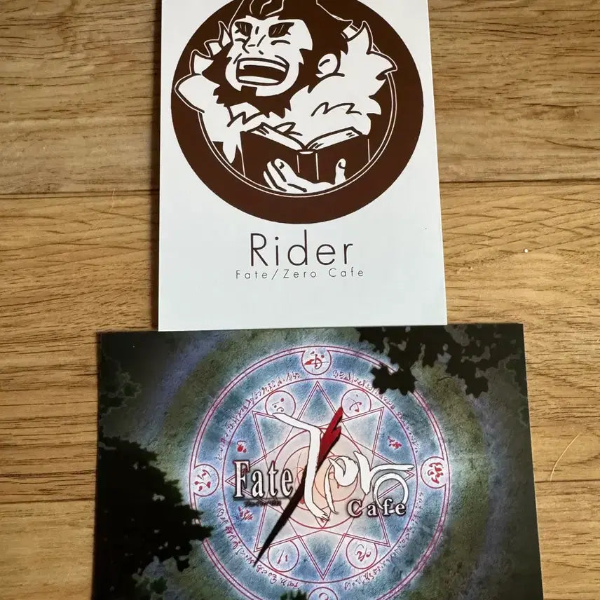 [BUNJANG] Fate/Zero Cafe Rider Faction Postcard Set (2 pieces) / 페이트 제로 카페 라이더 진영 엽서 2매