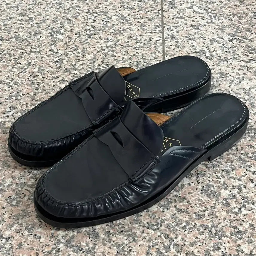 [BUNJANG] RARE Italian Leather Loafer Mule Loafers Size 42 / [42] RARE 이태리 로퍼 뮬 블로퍼