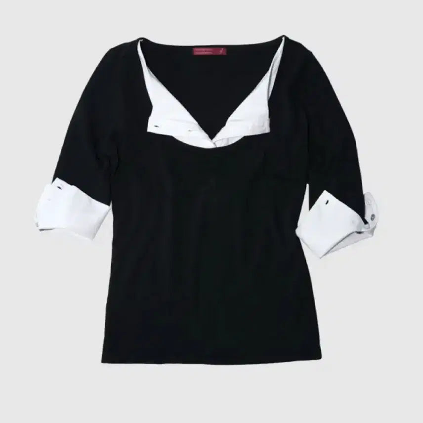 [BUNJANG] In And Yang Harmony Layered Top Black / 인앤양인하모니  레이어드 탑 블랙