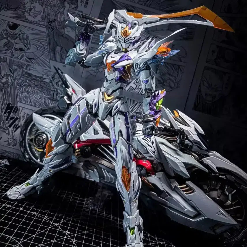 [BUNJANG] Motor Nuclear White Tiger + Shark Motorcycle / 모터뉴클리어 화이트타이거+샤크오토바이