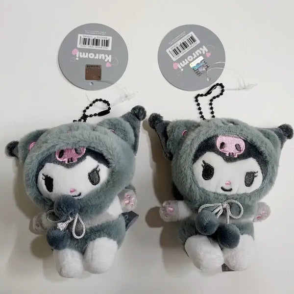 [BUNJANG] Kuromi Plush Keychain Bundle Set / (일괄판매)쿠로미 인형 키링 2종