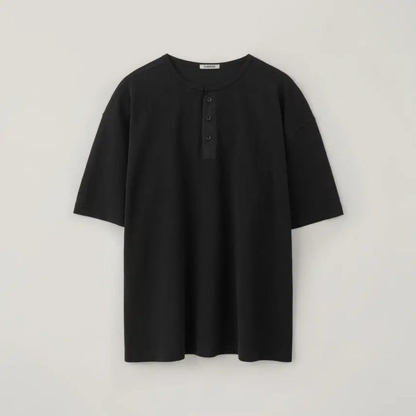 [BUNJANG] Blankroom Noble Henley Neck Half T-Shirt / (L)블랭크룸 노블 헨리넥 하프 티 새상품