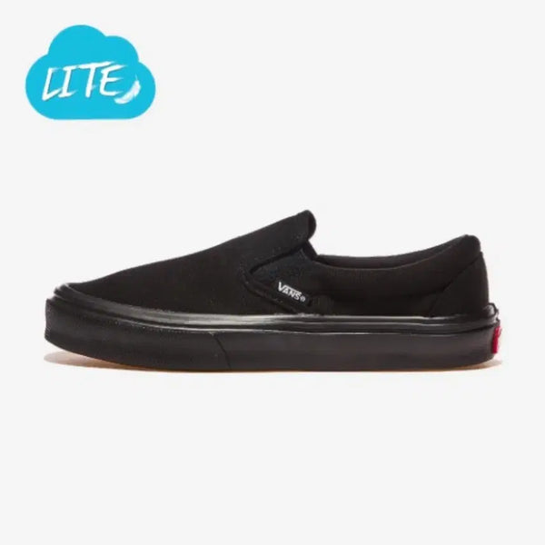 [BUNJANG] Vans V98 Light Slip-On All Black Shoes / 반스 v98 라이트 슬립온 올검