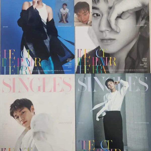 [BUNJANG] Park Jihoon Singles Vol. 4 Compilation Magazine Set / 박지훈 싱글즈 4권 합본