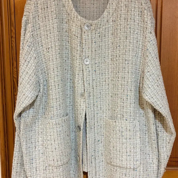 [BUNJANG] CRUSH AGAIN Mint Tweed Cardigan (M) / 크러쉬어게인/민트트위드가디건/M
