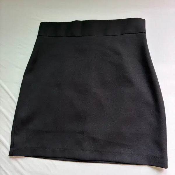 [BUNJANG] Black Midi Skirt / 블랙 미디스커트