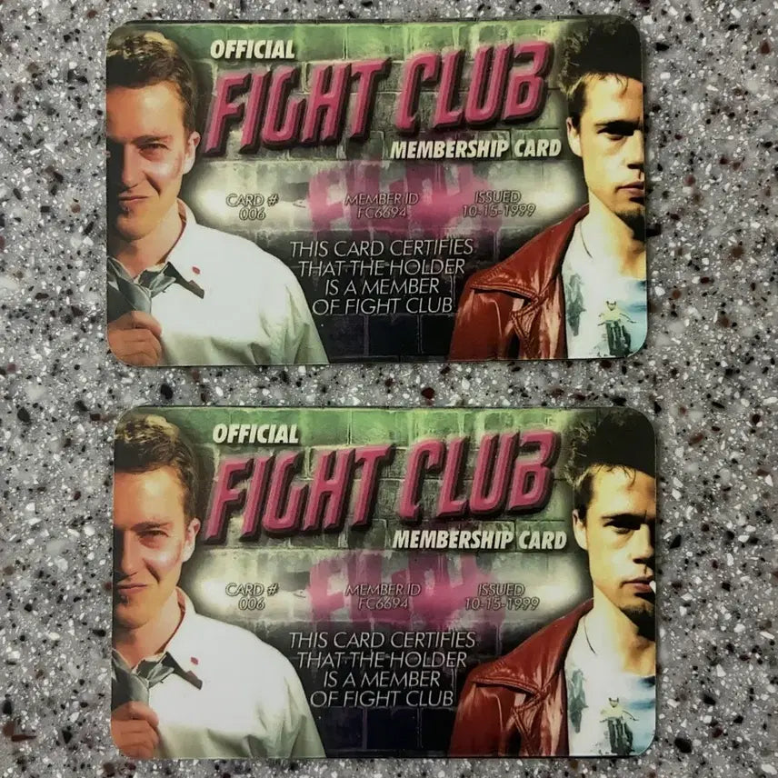 [BUNJANG] Fight Club Membership Card / 파이트 클럽 멤버십 카드