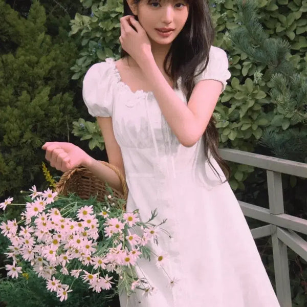 [BUNJANG] Rola Rola Lace Mini Dress / 로라로라 레이스 미니 원피스