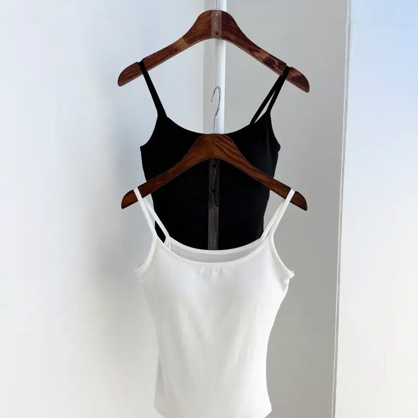 [BUNJANG] Comfortable Integrated Pad Soft Bra Tank Top - Ivory / 교신안함)소프트 브라 탑 나시-아이만 가능(패드 일체형)