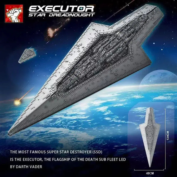 [BUNJANG] Mork 6001 Executor Star Dreadnought Building Blocks Compatible with Lego (7550 Pieces) / 모크 6001 이제큐터 7550피스 블럭 호환레고