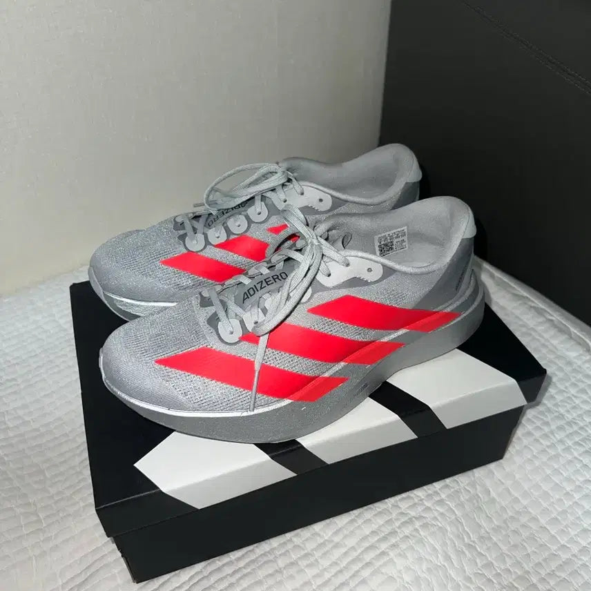 [BUNJANG] Adidas Evo SL Silver Metallic Lucid Red 260 / (실착 1회 5km)아디다스 evo sl 실베 메탈릭 루시드 레드 260