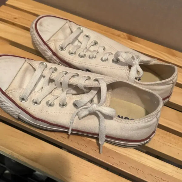 [BUNJANG] Converse Chuck Taylor Low White Shoes / 컨버스 척테일러 로우 화이트 240
