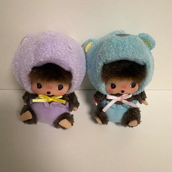 [BUNJANG] Monchhichi Animal Babychichi SS Cat Keychain Purple, Blue / 몬치치 애니멀 베비치치 SS 캣 키 체인 퍼플, 블루 키링 인형