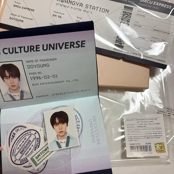 [BUNJANG] NCT 127 Doyoung SMCU Kwangya Passport Set / NCT127 도영 여권 smcu 광야 세트