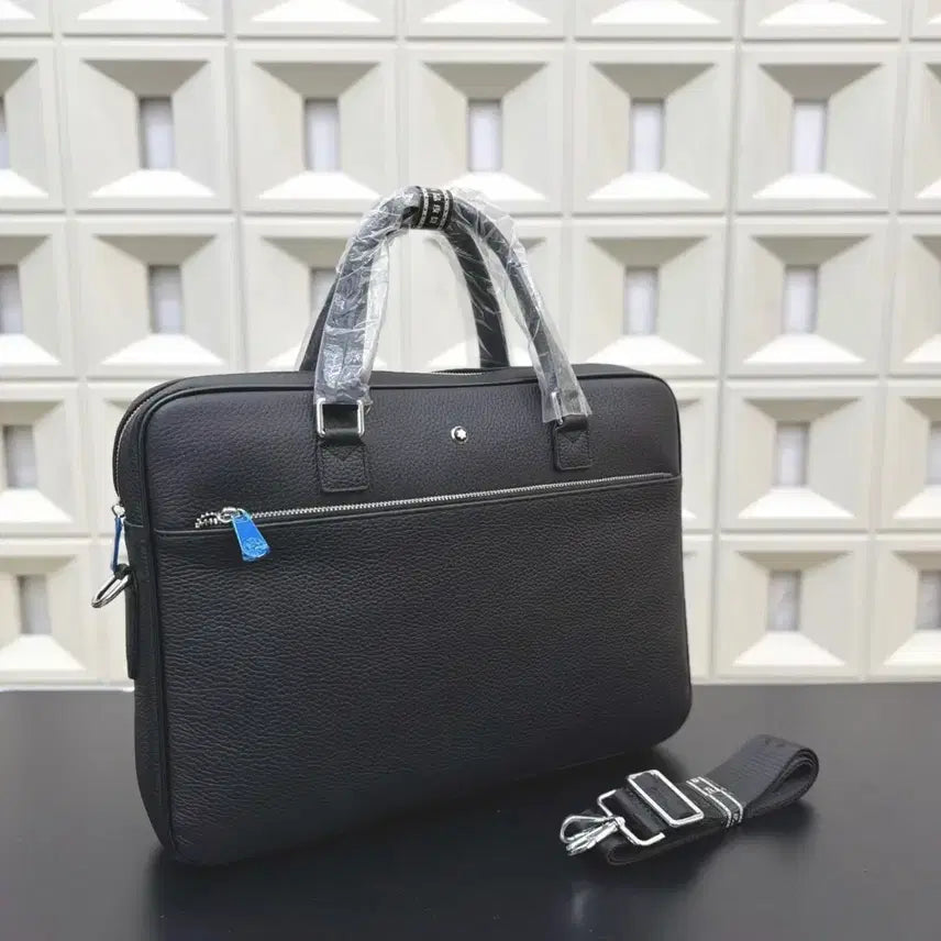 [BUNJANG] Montblanc Document Bag Black Leather / 몽블랑 서류가방 블랙