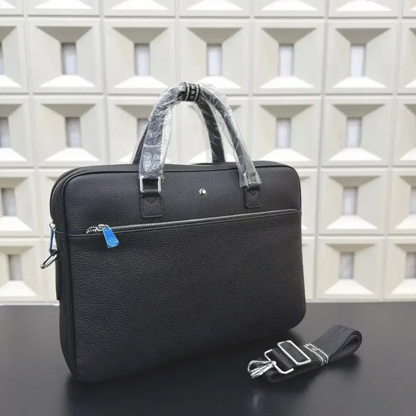 [BUNJANG] Montblanc Document Bag Black Leather / 몽블랑 서류가방 블랙