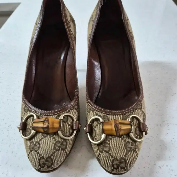 [BUNJANG] Gucci Bamboo Horsebit Loafers / 구찌 정품 뱀부 홀스빗 235