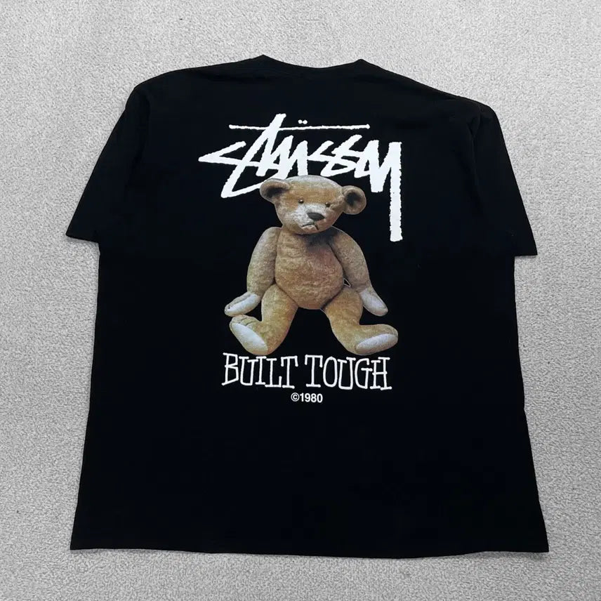 [BUNJANG] Stussy Built Tough T-Shirt Black XL / 스투시 Stussy 빌트 터프 반팔티 블랙