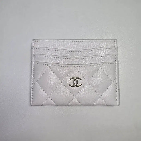[BUNJANG] Chanel 25SS 3-Tier Card Holder White Gold Hardware AP4472 / 샤넬 25SS 3단 카드홀더 화이트 금장 AP4472