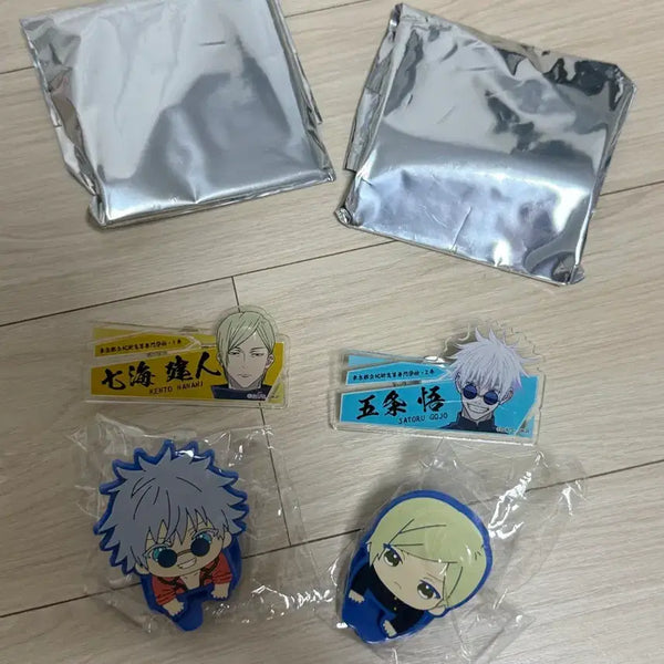 [BUNJANG] Jujutsu Kaisen Gojo Satoru Nanami Acrylic Name Tag Clips Set / 주술회전 고죠 사토루 나나미 아크릴 이름표 집게