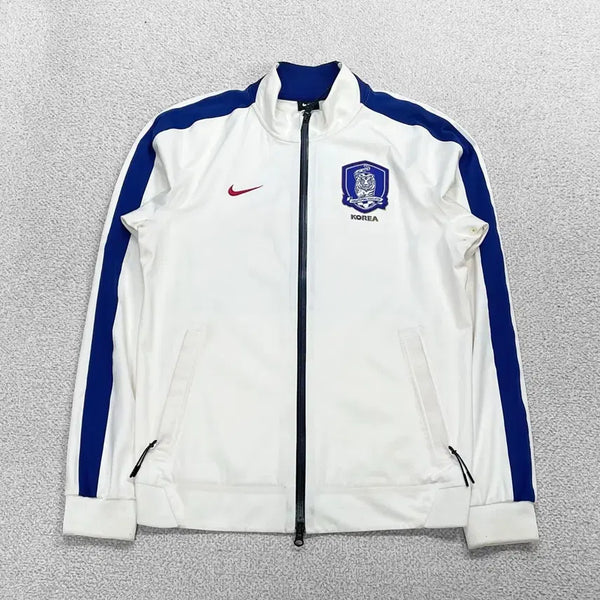 [BUNJANG] Nike Korea National Team Track Windbreaker Jacket White / 나이키 대한민국 국대 트랙 바람막이 자켓 화이트