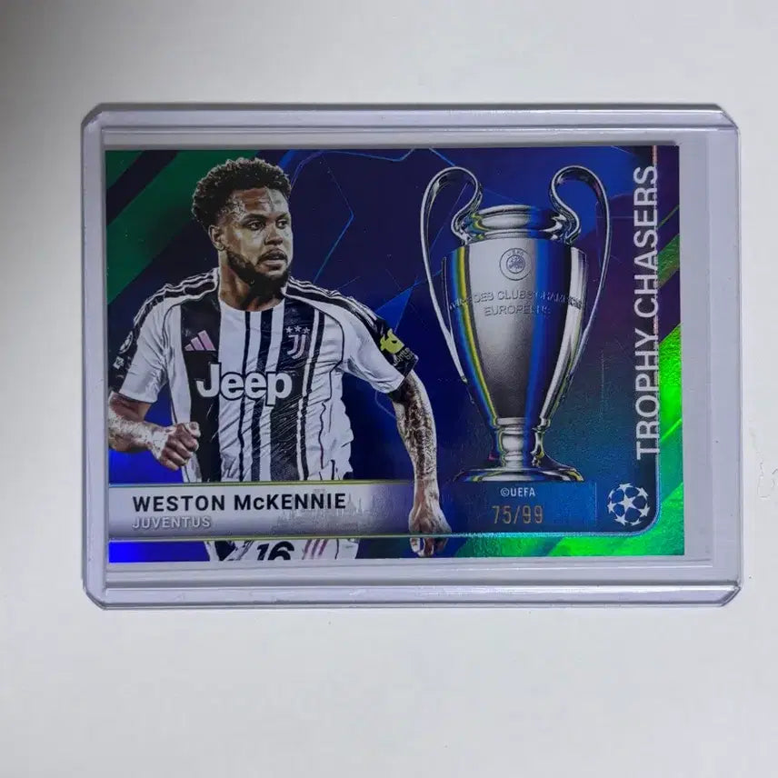 [BUNJANG] Juventus Weston McKennie 99 Limited Edition Soccer Card 75/99 / 유벤투스 웨스턴 맥케니 99한정 축구 카드