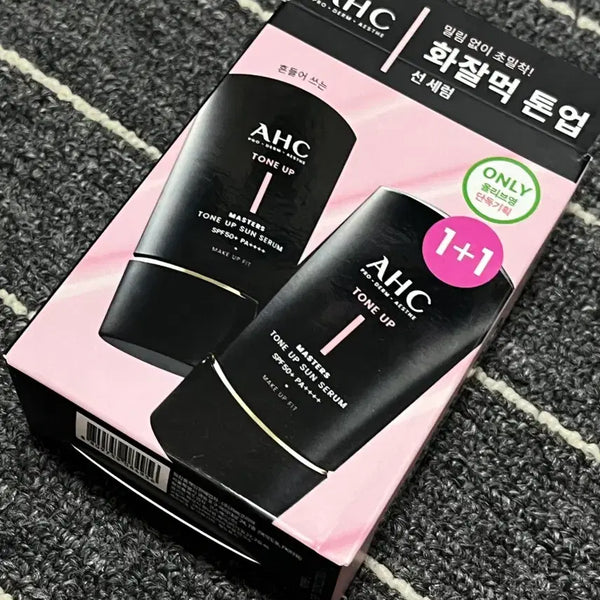 [BUNJANG] AHC Masters Tone-Up Sun Serum Set (SPF50+ PA++++) / 미개봉 새상품) AHC 마스터즈 톤업 선세럼 1+1 기획 선크림