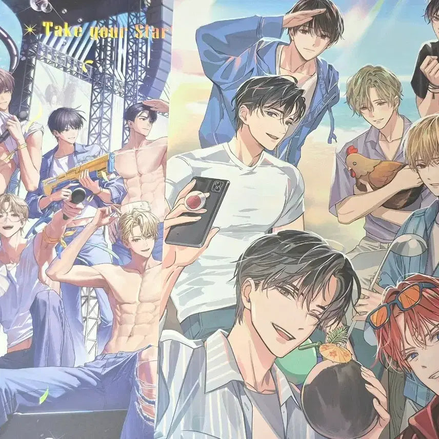 [BUNJANG] The Birth of a Star (Demaljook) Part 3 First Edition Illustration Board Bundle Set / 데못죽 3부 초판 일러스트 보드 일괄