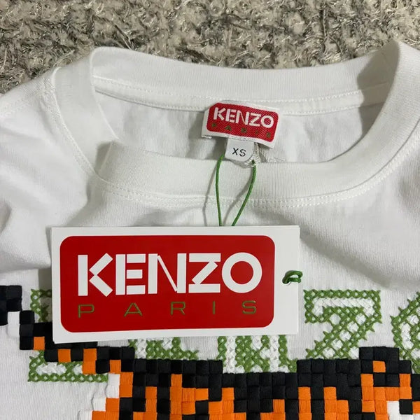 [BUNJANG] Kenzo Embroidered Logo T-Shirt / 겐조 반팔티