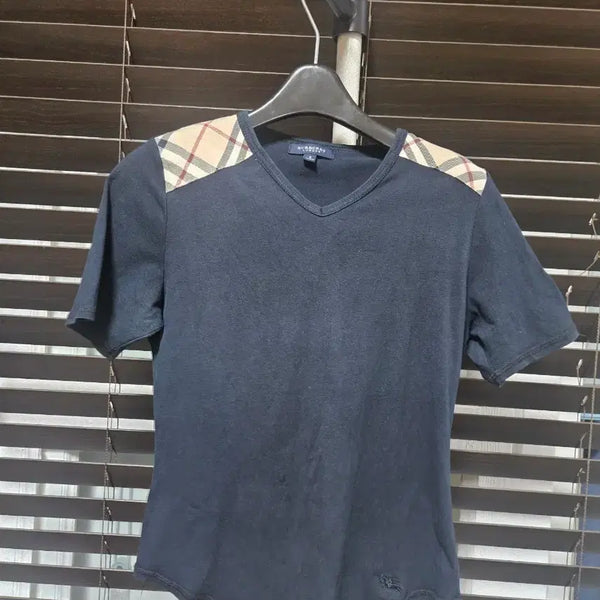 [BUNJANG] Burberry Check Short-Sleeve T-Shirt Size S / 버버리 체크 반팔 티셔츠