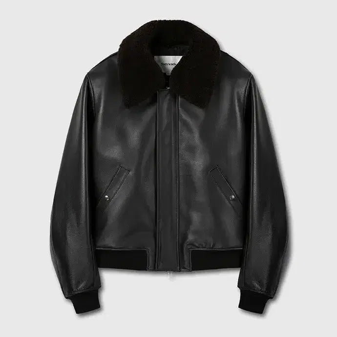 [BUNJANG] Tonywack Shearling Leather Bomber Jacket (M) / 토니웩 시어링 레더 봄버 (M) 팝니다.