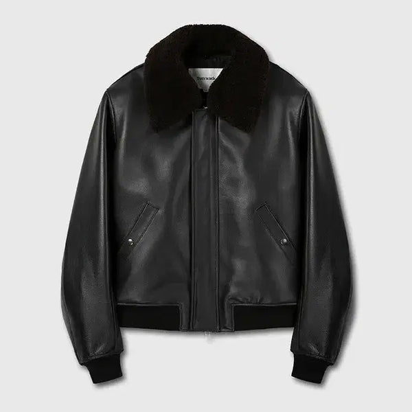 [BUNJANG] Tonywack Shearling Leather Bomber Jacket (M) / 토니웩 시어링 레더 봄버 (M) 팝니다.
