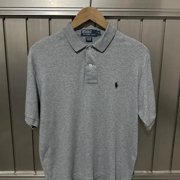 [BUNJANG] Polo Ralph Lauren Classic Polo PK Short Sleeve T-Shirt / 폴로 랄프로렌 그레이 헤더 클래식 폴로 pk 반팔 티셔츠