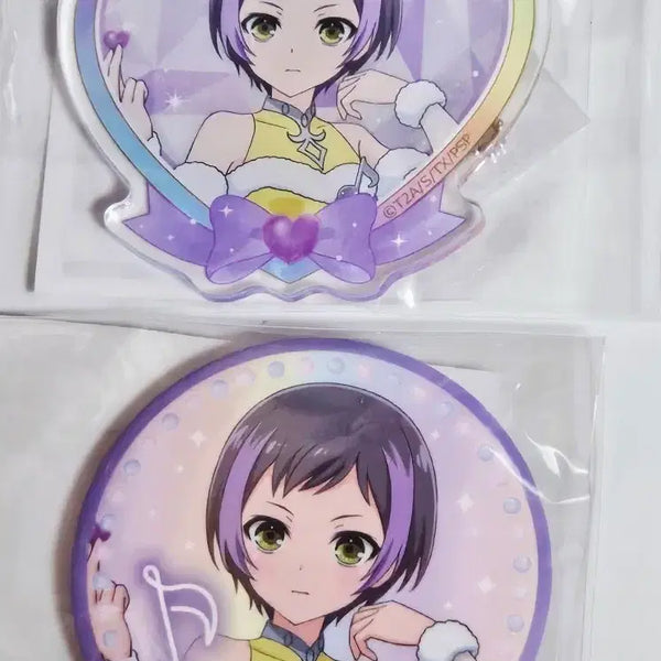 [BUNJANG] Pretty Rhythm Rainbow Live Marukuji Ito Acrylic Keyring & Can Badge Set (Sealed) / 꿈의 라이브 프리즘스톤 프리티리듬 레인보우 라이브 꿈라프 마루쿠지 이토