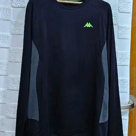 [BUNJANG] Kappa Long Sleeve Functional T-Shirt Black M / (R)카파 긴팔 기능티 블랙 M