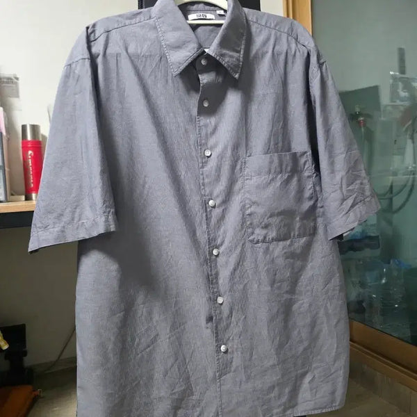 [BUNJANG] Uniqlo U Oversized Boxy T-Shirt (Short Sleeve) - Grey XL / [XL] 유니클로 U 박시셔츠(반팔) 그레이