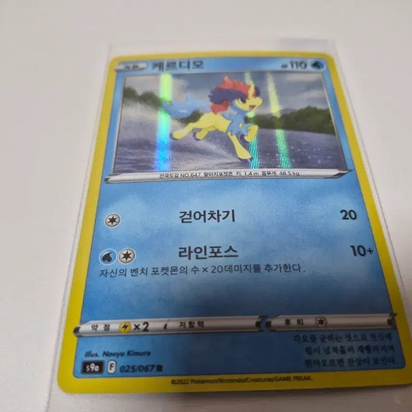 [BUNJANG] Keldeo 20th Anniversary Pokemon Card / 케르디오 20주년 기념 포켓몬 카드